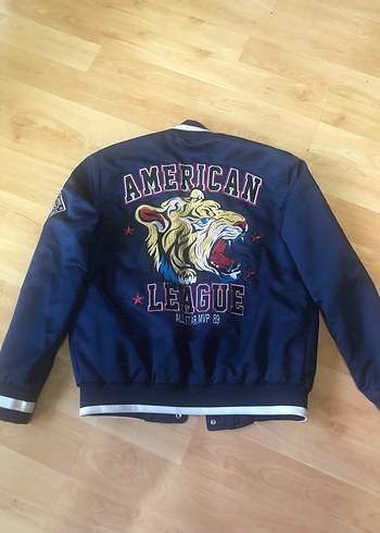 m Beden Lacivert Düğmeli Street Wear Ceket