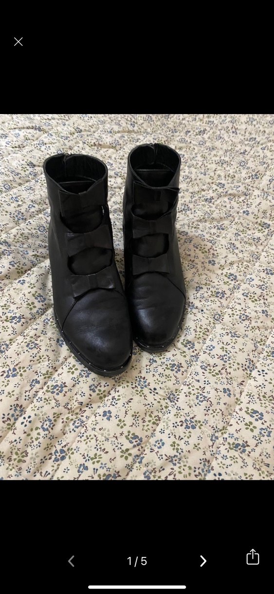 Tokalı Siyah Gotik Kadın Botları - Görsel 2