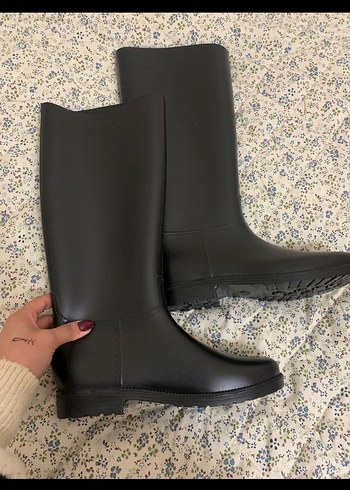 Kadın Siyah yağmur botu - Görsel 2