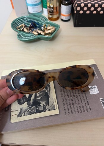 Kahverengi Transparan Retro Kadın Gözlüğü - Görsel 3