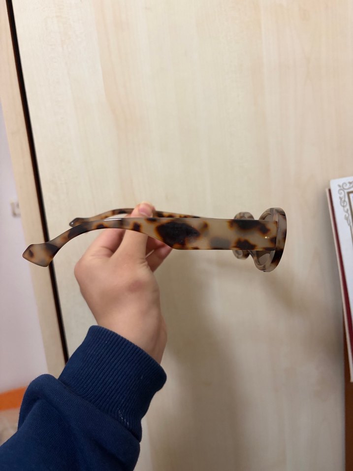 Kahverengi Transparan Retro Kadın Gözlüğü - Görsel 2