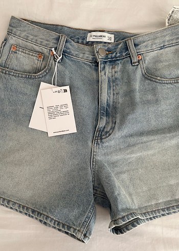 l Beden mavi Renk Pull and bear şort