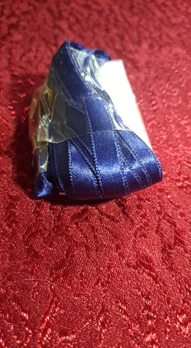 Parlak Mavi Saten Çift Taraflı Şerit. - Görsel 3