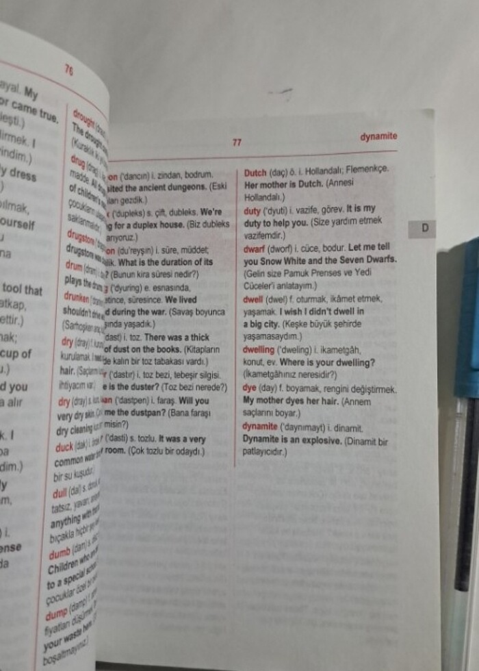 İNGİLİZCE TÜRKÇE  SÖZLÜK - Görsel 3