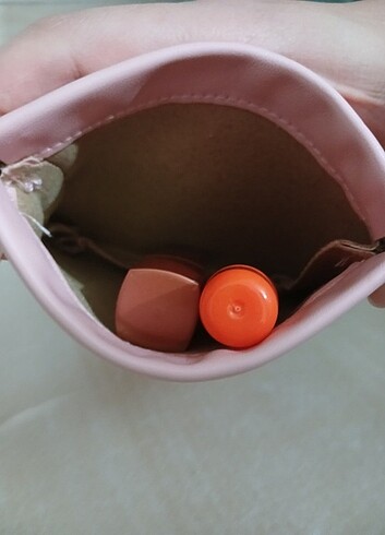 Diğer Pembe mini makyaj Çantası