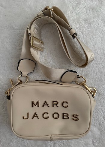 Beyaz Deri Marc Jacobs Kadın Çapraz Çanta