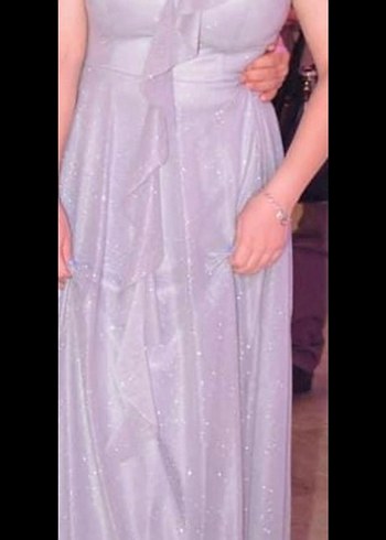 gri simli abiye Elbise - Görsel 3