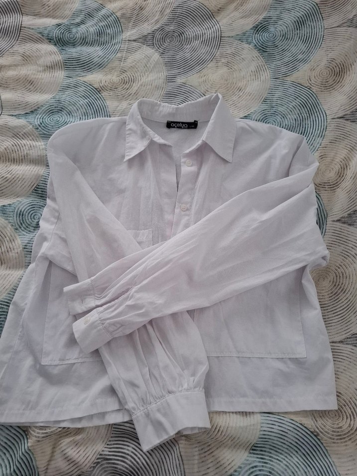 Kadın Beyaz Gömlek - Görsel 2