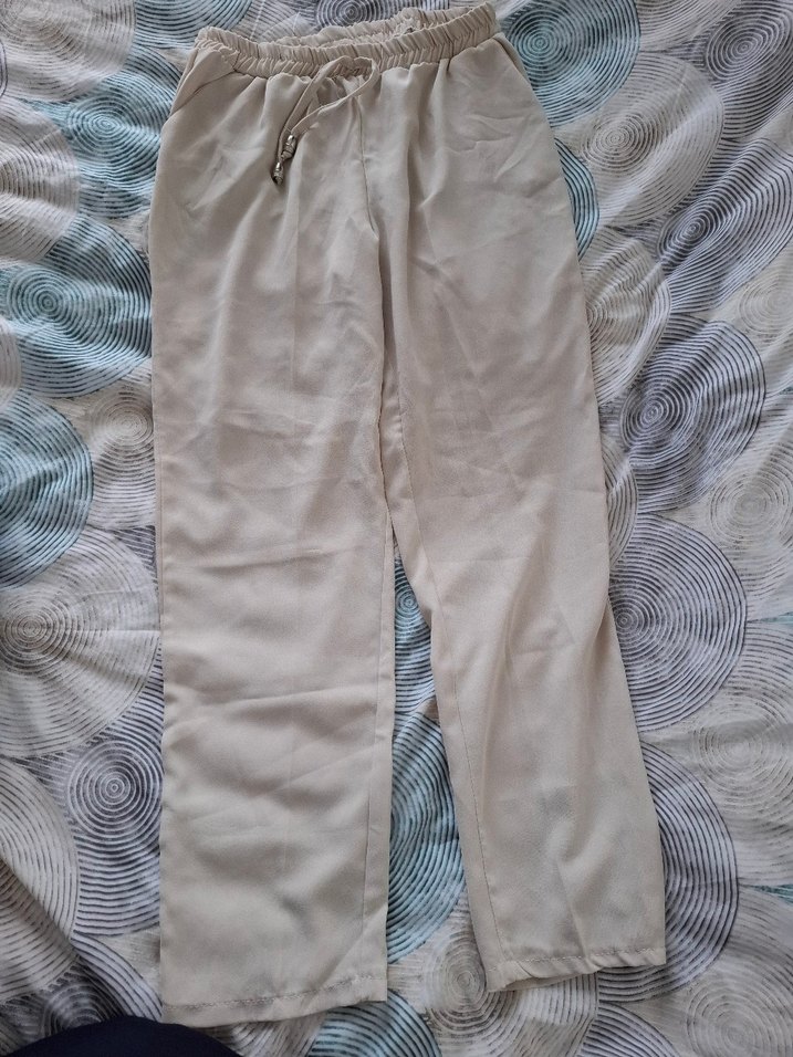 kadın krem pantolon - Görsel 2