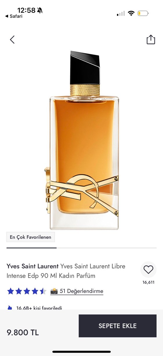 Yves Saint Laurent Libre Intense 90 ml Kadın Parfüm - Görsel 3