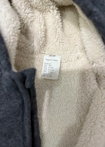 Gri Fermuarlı Bebek Tulumu - Görsel 2