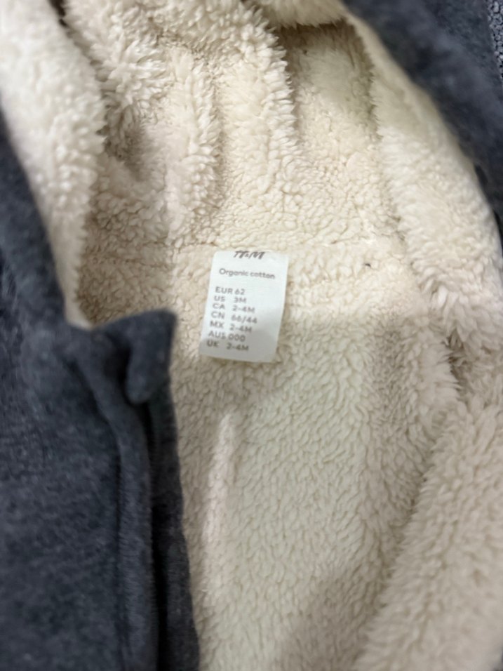 Gri Fermuarlı Bebek Tulumu - Görsel 2