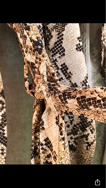 H&M H&M yılan derisi trençkot