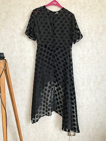 Zara puantiyeli elbise - Görsel 6