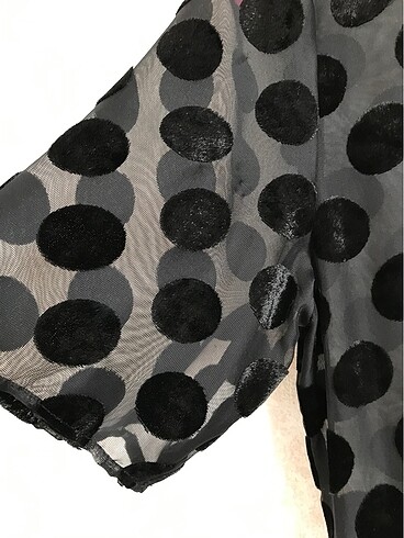 Zara puantiyeli elbise - Görsel 5