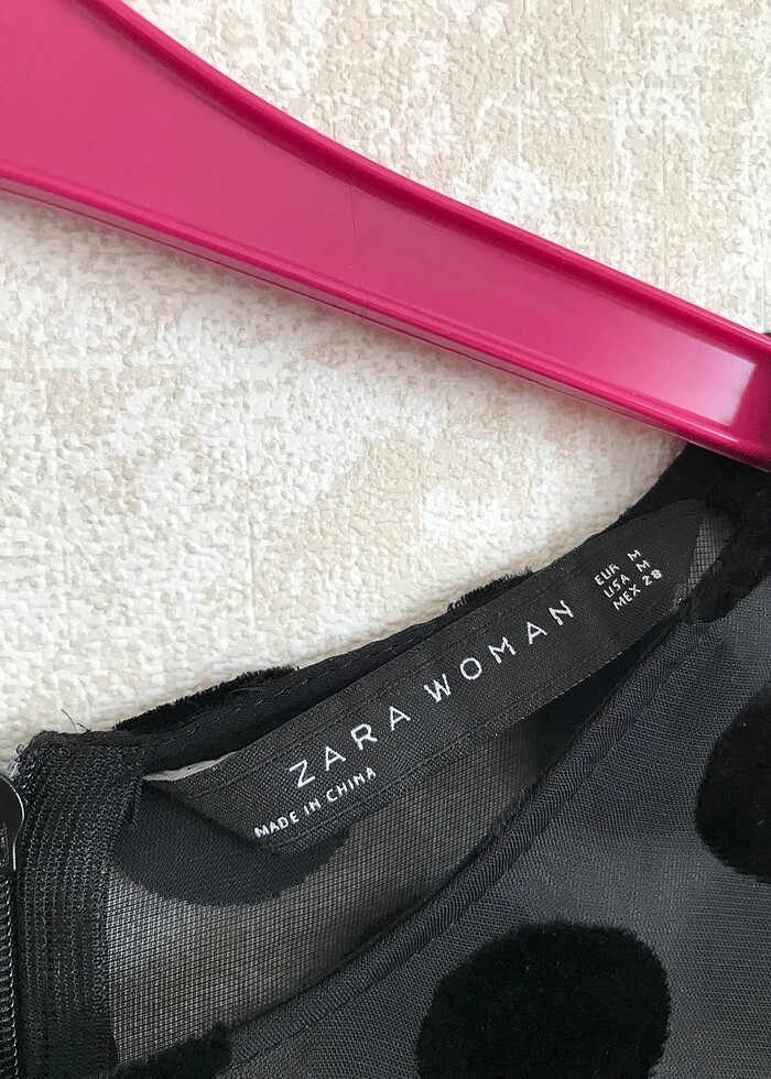 Zara puantiyeli elbise - Görsel 4