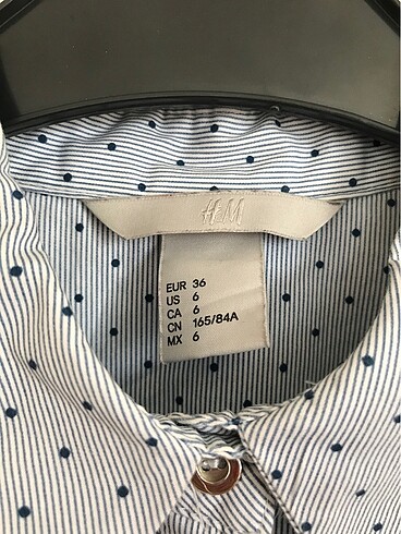 36 Beden H&M puantiyeli gömlek