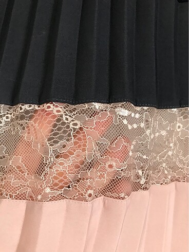 36 Beden Zara dantelli piliseli etek