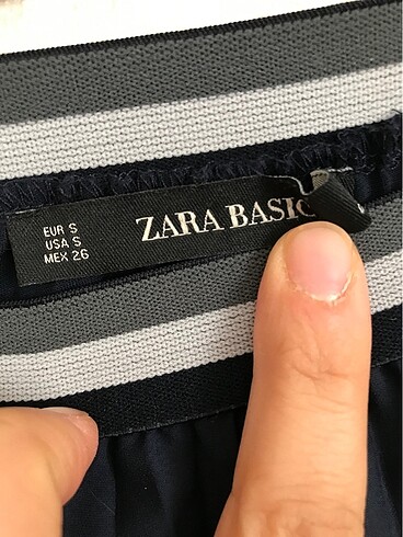 36 Beden lacivert Renk Zara dantelli piliseli etek