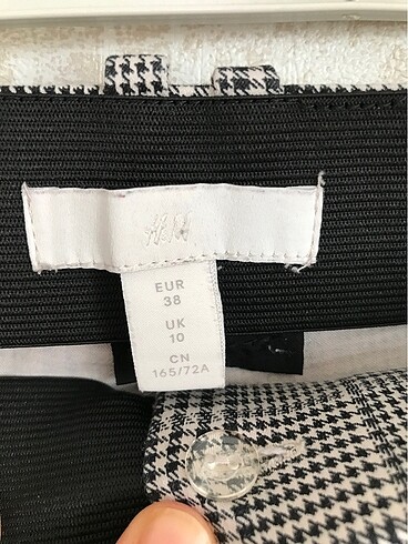 38 Beden H&M ekose kazayağı pantolon