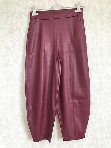 Baggy suni deri pantolon
