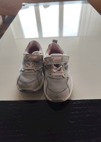 Kız Çocuk Gri Yılan Desenli Sneaker