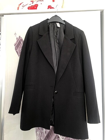Siyah blazer ceket