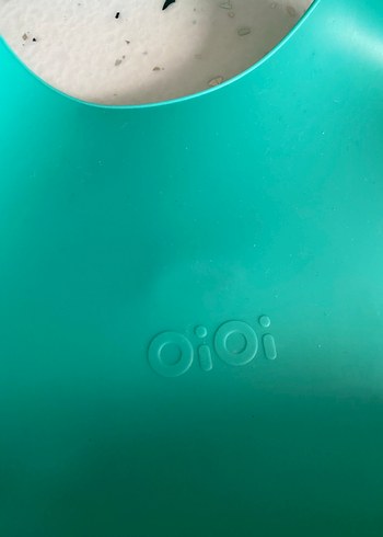 Çocuklar için Turkuaz Bölmeli Tabak ve Önlük Seti - Görsel 2