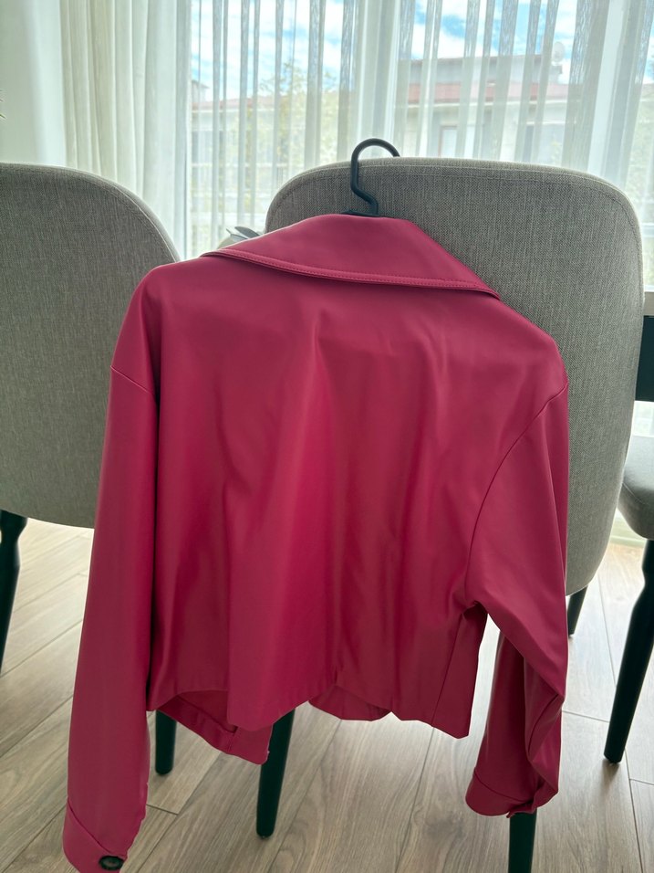 Deri Midi Ceket - Görsel 3