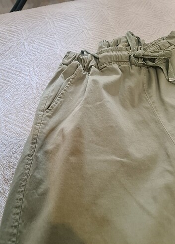 l Beden haki Renk Hiç giyilmedi, italyan paça lastikli pantalon