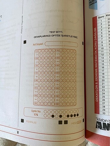 Beden Dekatlon 12li Matematik Deneme (11.Sınıf)