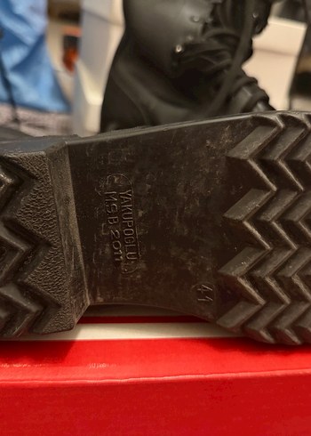 Siyah Erkek Bağcıklı Deri Botlar 41 - Görsel 3