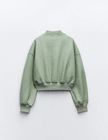 Zara zara yumuşak crop bomber ceket