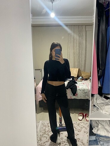Zara yırtmaçlı kumaş pantolon