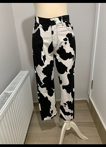 Sorunsuz zebra desen kot jean