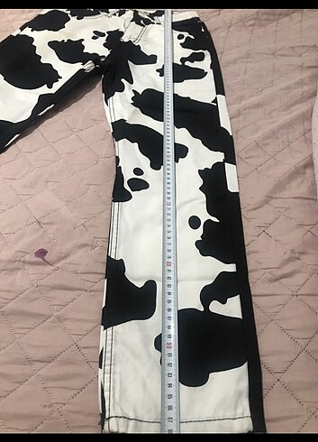 38 Beden Sorunsuz zebra desen kot jean