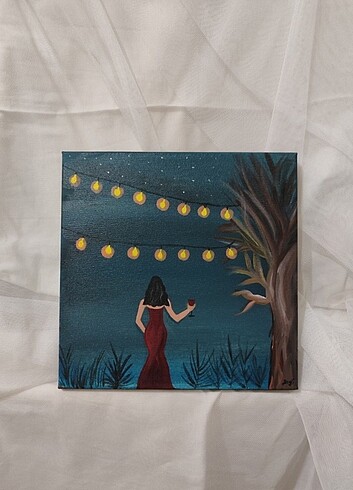 "BÜYÜLÜ GECE" TUVAL  - Görsel 2