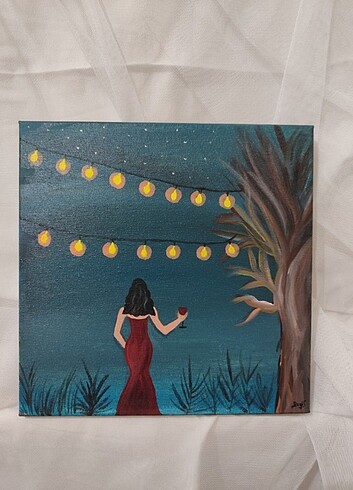 "BÜYÜLÜ GECE" TUVAL  - Görsel 3