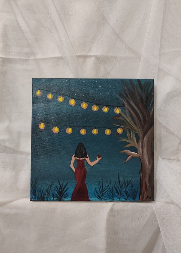"BÜYÜLÜ GECE" TUVAL  - Görsel 2