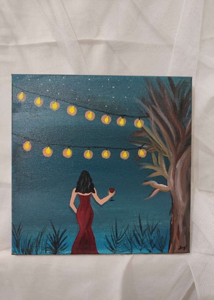 "BÜYÜLÜ GECE" TUVAL  - Görsel 3