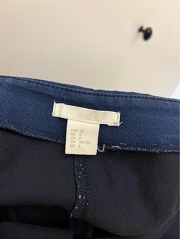 m Beden lacivert Renk H&M jean kumaşından tayt pantolon