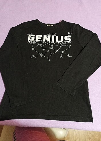 11-12 Yaş Beden siyah Renk Koton sweatshirt 