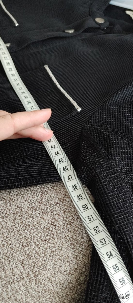 Düğmeli Siyah Uzun Kadın Tunik /Trenckot - Görsel 4