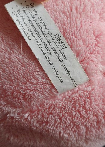 Pembe Peluş Ayıcık Oyuncak - Görsel 4