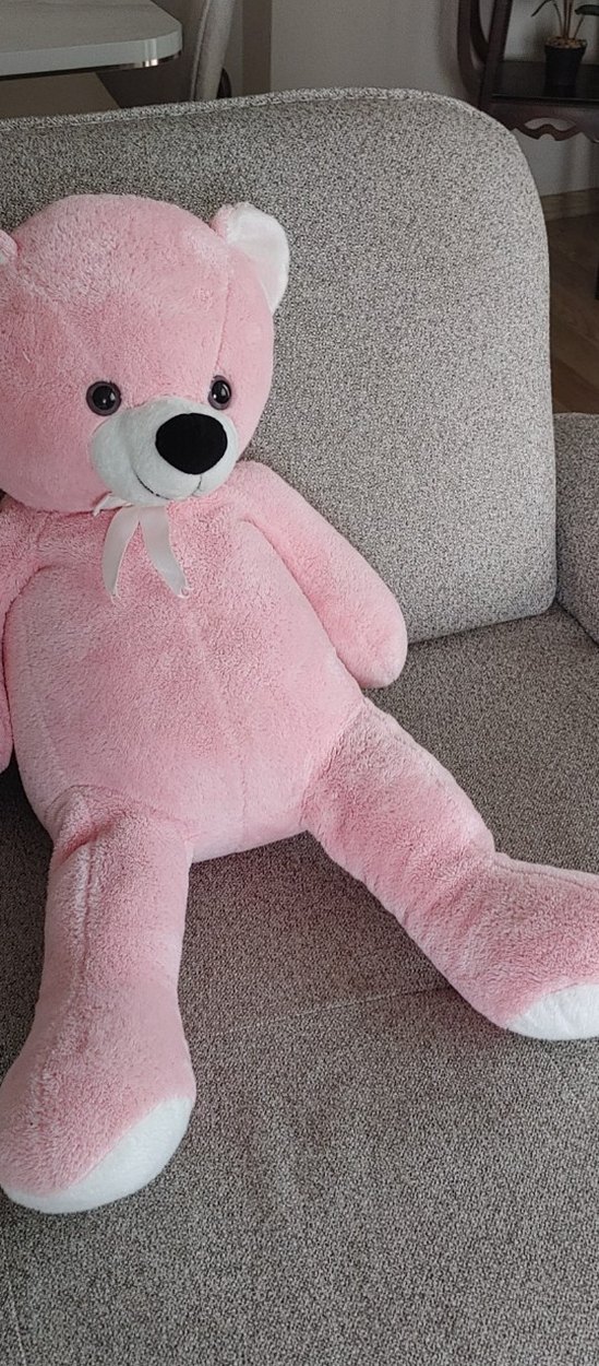 Pembe Peluş Ayıcık Oyuncak - Görsel 3