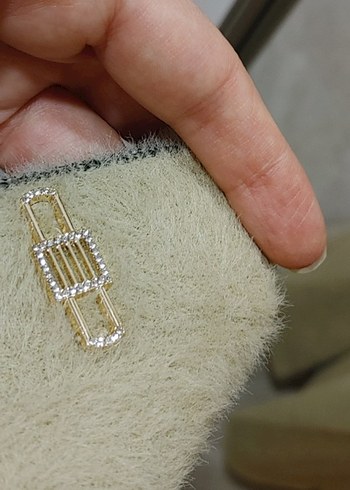 Bej Renk Düğmeli Maksi Angora Hırka - Görsel 3