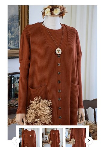 Düğmeli triko yelek - Görsel 3