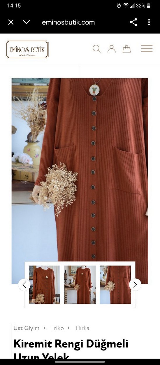 Düğmeli triko yelek - Görsel 2