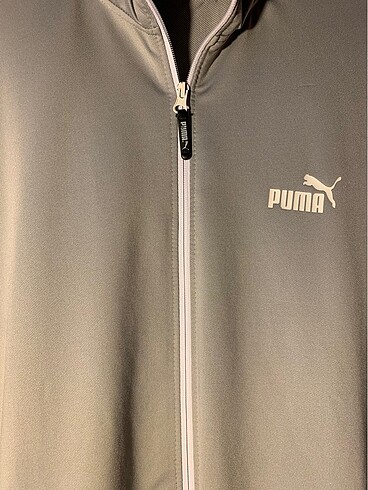 Puma Orijinal Puma gri fermuarlı sweatshirt