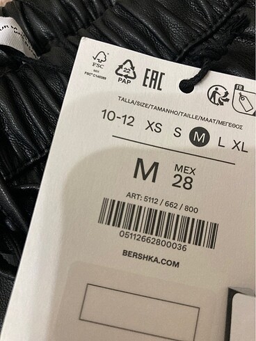 m Beden siyah Renk Bershka orjinal medium beden
